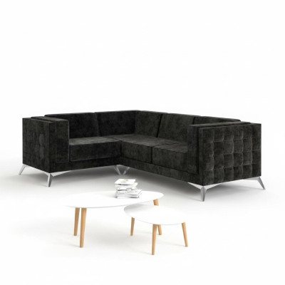 Kanapa w kształcie litery L Żywy krajobraz Narożnikowa kanapa Ustaw Modern Design Sofa Włókienniczy Materiał nowość