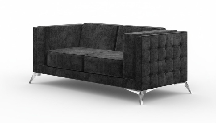 Sofa 2 miejsce do siedzenia Material Couch Włókienniczy Dwumiejscowy Design Nowoczesna Siedziba Podkładka Sofy