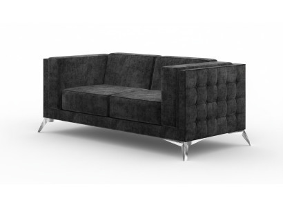 Sofa 2 miejsce do siedzenia Material Couch Włókienniczy Dwumiejscowy Design Nowoczesna Siedziba Podkładka Sofy
