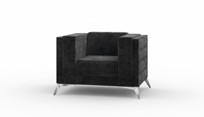 Chesterfield Fotel Couch 1 miejsce do siedzenia Sofa Włókienniczy Materiał Kanapy Podkładka Nowość