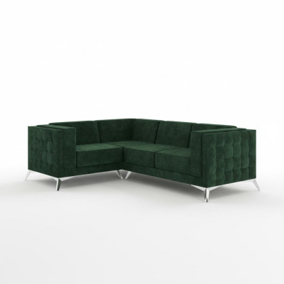 Narożnikowa kanapa Sofa w kształcie litery L Sofa Design Kanapy Podkładka Włókienniczy Nowoczesny Narożnik Ustawić Zielony