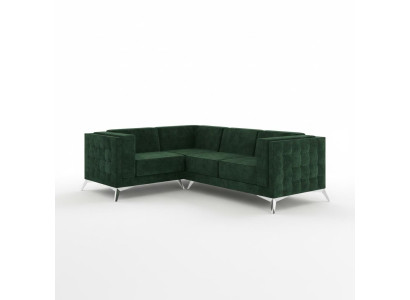 Narożnikowa kanapa Sofa w kształcie litery L Sofa Design Kanapy Podkładka Włókienniczy Nowoczesny Narożnik Ustawić Zielony