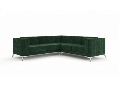 Sofa Chesterfield Couch w kształcie litery L Żywy krajobraz Ustaw Design Classic