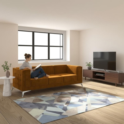 Narożnikowa kanapa Designerska Sofa w kształcie litery L Podkładka Siedziba Ustawić Materiał Żywy krajobraz