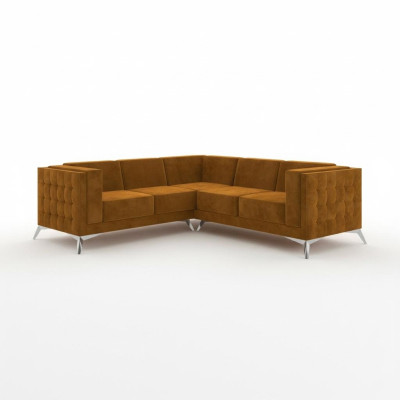 Narożnikowa kanapa Designerska Sofa w kształcie litery L Podkładka Siedziba Ustawić Materiał Żywy krajobraz