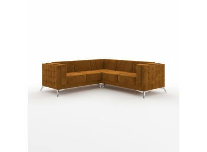 Narożnikowa kanapa Designerska Sofa w kształcie litery L Podkładka Siedziba Ustawić Materiał Żywy krajobraz