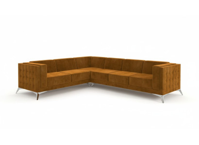 Narożnikowa kanapa Materiałowa kanapa w kształcie litery L Żywy krajobraz Ustawić Design Nowoczesna Sofa