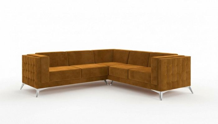 Narożnikowa kanapa Żywy krajobraz Design Sofa Couch Podkładka Siedziba Ustawić Włókienniczy