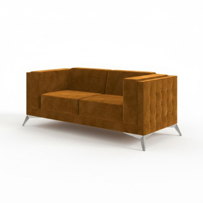 Dwumiejscowe 2 miejsce do siedzenia Chesterfield Podkładka Kanapa Materiał Kanapy Sofa Siedziba Ustawić