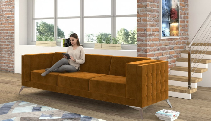 Big Couch Podkładka Sofa Włókienniczy Chesterfield Couches Material xxl trzyosobowa 3 miejsce do siedzenia