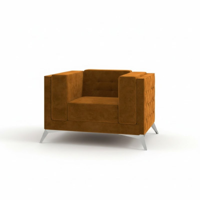 Chesterfield Fotel Couch 1 miejsce do siedzenia Material Couchen Podkładka Nowa Sofa TV