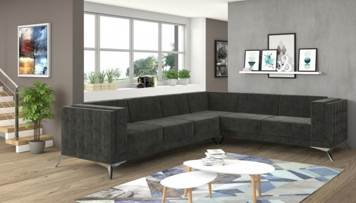Design Esk Narożnikowa kanapa Kształt litery L Nowoczesne sofy Sofa materiałowa Sofa Żywy krajobraz