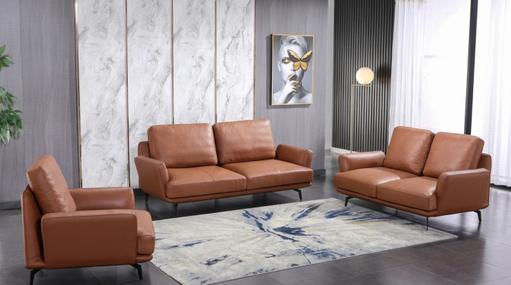 Zestaw sofowy 3+2 miejsce do siedzenia skórzana sofa kanapa Żywy krajobraz Ustawić Design Modern