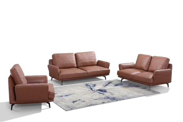 Zestaw sofowy 3+2 miejsce do siedzenia skórzana sofa kanapa Żywy krajobraz Ustawić Design Modern