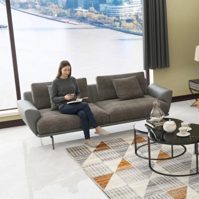 Dwuosobowa sofa projektowa 2 miejsce do siedzenia Siedziba Kanapa Podkładka Ustawić Kanapy Materiał Sofy