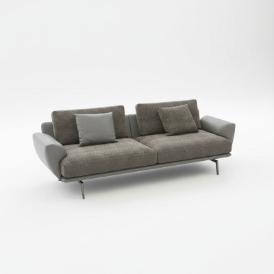 Dwuosobowa sofa projektowa 2 miejsce do siedzenia Siedziba Kanapa Podkładka Ustawić Kanapy Materiał Sofy