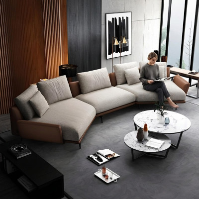 Narożnikowa kanapa Kształt U Materiał Kanapa Żywy krajobraz Ustaw Design Nowoczesna Sofa Trapez Nowość