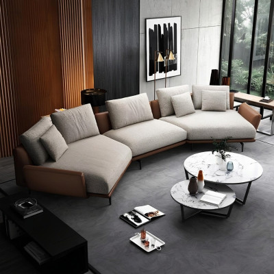 Narożnikowa kanapa Kształt U Materiał Kanapa Żywy krajobraz Ustaw Design Nowoczesna Sofa Trapez Nowość