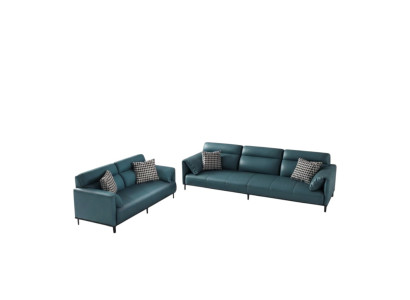 Sofa 3 miejsce do siedzenia Sofa skórzana Kanapa Żywy krajobraz Ustawić Design Modern Siedziba