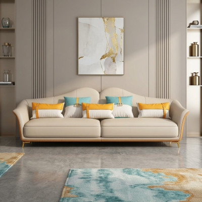 Luksusowa trzyosobowa kanapa Siedziba Podkładka 3 Siedziba Podkładka Couches Loung Club New Sofa