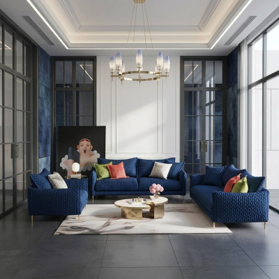 Sofa skórzana Zestawy kanapowe Siedziba Podkładka Sofa Chouch Ustawić 3+2+1 Skóra Materiał