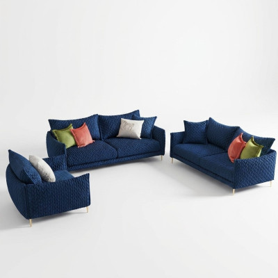 Sofa skórzana Zestawy kanapowe Siedziba Podkładka Sofa Chouch Ustawić 3+2+1 Skóra Materiał