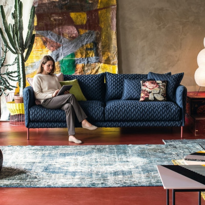 Sofa 3 miejsce do siedzenia Sofa Żywy krajobraz Nowoczesny Ustaw Design Sofa Siedziba Material