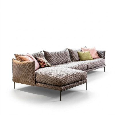 Narożnikowa kanapa Kanapa w kształcie litery L Żywy krajobraz Ustaw Design Sofa Modern Materiał Włókienniczy Nowość