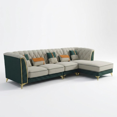 Design Narożnikowa kanapa LForm Skórzana Sofa Kanapa Żywy krajobraz Ustawić Design Nowoczesne Sofy