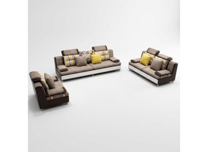 Materiał Włókienniczy Sofa Sofa Żywy krajobraz Zestaw sofowy 3+2+1 Set Design Sofy Newc