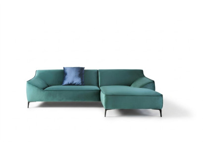 Design Narożnikowa kanapa Kształt L Nowoczesne Sofy Materiał Włókienniczy Kanapa Żywy krajobraz Sofa Aksamit
