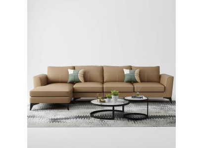 Design Esk Narożnikowa kanapa Nowoczesne sofy Sofa skórzana Kanapa Siedziba Żywy krajobraz Sofa