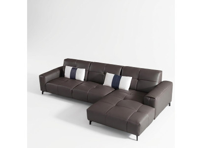 Design Esk Narożnikowa kanapa Kształt litery L Nowoczesne sofy Sofa skórzana Kanapa Sofa Siedziba Żywy krajobraz