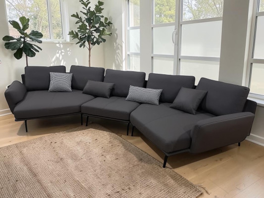 Narożnikowa kanapa LForm Żywy krajobraz Sofa Couch Podkładka Sofy Ustawić Skórzana Sofa Kanapy