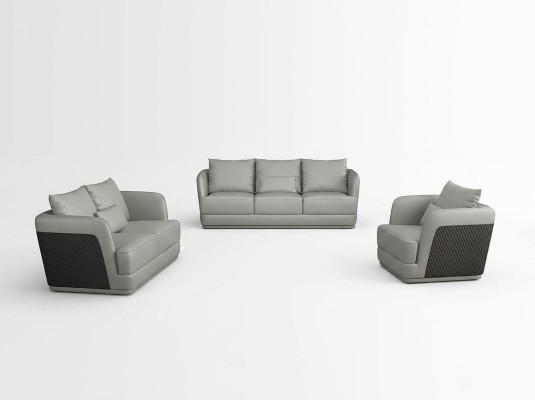 Zestaw sofowy 3+2 miejsce do siedzenia Żywy krajobraz Sofa Kanapa Podkładka Ustawić Sofa skórzana Nowość
