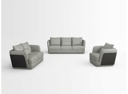 Zestaw sofowy 3+2 miejsce do siedzenia Żywy krajobraz Sofa Kanapa Podkładka Ustawić Sofa skórzana Nowość