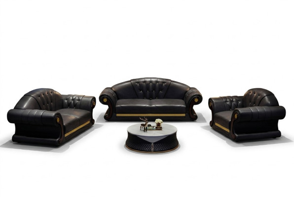 Zestaw sofowy 3+2+1 miejsce do siedzenia Żywy krajobraz Podkładka Sofa Couch Ustawić Sofy Skóra