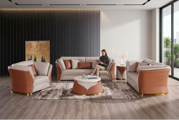 Zestaw sofowy komplet tapicerowany Żywy krajobraz Sofa Kanapa Podkładka Ustawić