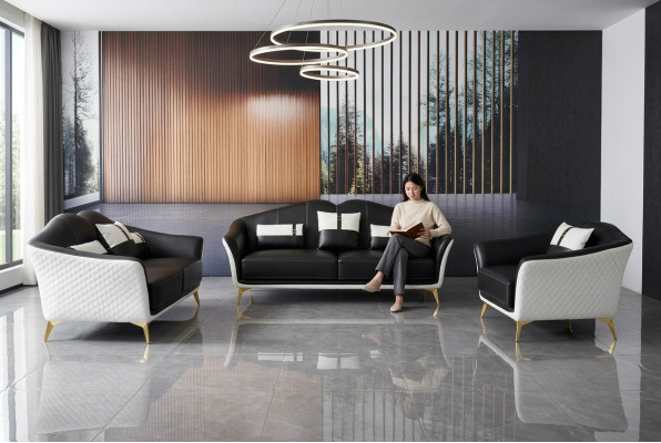 Designerskie Meble Trzyosobowe 3 miejsce do siedzenia Sofa Kanapa Podkładka Club Couches Sofas Lounge
