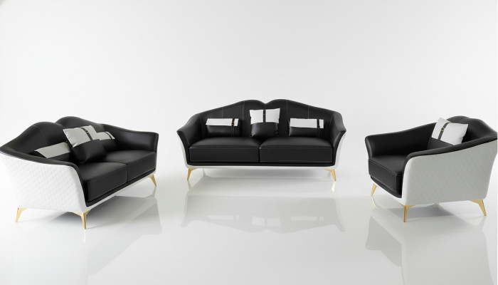 Designerskie Meble Trzyosobowe 3 miejsce do siedzenia Sofa Kanapa Podkładka Club Couches Sofas Lounge