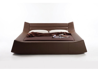 Łóżko Podkładka Design Luksusowe podwójne łóżko hotelowe Sleep Pokój Skóra Materiał Modern
