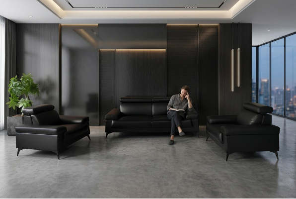 Zestaw sofowy 3+1+1 miejsce do siedzenia Żywy krajobraz Sofa Couch Podkładka Ustawić Sofy Skóra