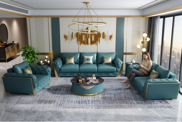 Sofa trzyosobowa designerska 3 miejsce do siedzenia, kanapa, podkładka do ustawiania sof