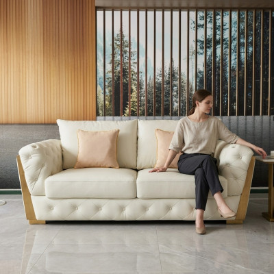 Design Two Seater Lounge Meble 2 miejsce do siedzenia Sofa Couch Podkładka Club Sofas Couches