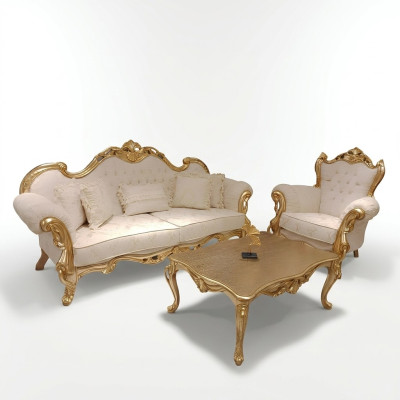 Sofa 3+3 miejsce do siedzenia Chesterfield luksusowa sofa 2-częściowa. Zestaw sofowy Classic Meble Nowość