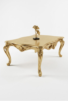 stolik kawowy stoły Chesterfield Tabela Design Luxury Meble Gold Drewno Salon Nowość