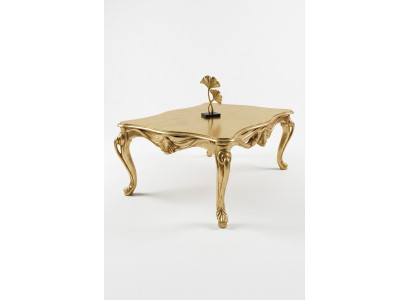 stolik kawowy stoły Chesterfield Tabela Design Luxury Meble Gold Drewno Salon Nowość