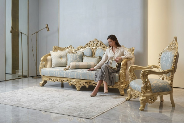 Zestaw sofowy 3+3 miejsce do siedzenia Chesterfield 2x Sofa Classic Relaks Fotel 2tlg.Meble