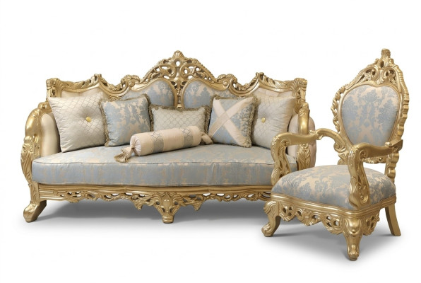 Chesterfield Sofa 3 miejsce do siedzenia Podkładka Sofa Classic Włókienniczy Drewno Nowe