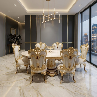 Stół obiadowy drewniany stół Tabela Grupa jadalnia salon Ustaw Drewno Design stoły